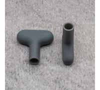ULEIVA 2 chiavi a bussola di ricambio, colore grigio, compatibili con Grohe Eurotec, per rubinetto esterno (grigio)