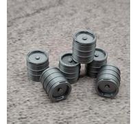 ULEIVA Botte di birra/6 x 30 litri di botti di birra compatibili con LGB Trur G 1:22,5 birrificio ferroviario giardino accessori (6 pezzi da 30 litri)