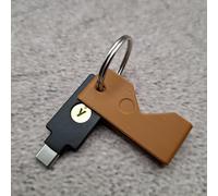ULEIVA Case Cover Compatibile con Yubico Yubikey 5 NFC (USB-A)/ 5C NFC (USB-C) Custodia per chiavi di sicurezza Scelta di colore (marrone, 5C NFC (USB C))