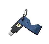 ULEIVA Case Cover Compatibile con Yubico Yubikey 5 NFC (USB-A)/ 5C NFC (USB-C) Custodia per chiavi di sicurezza Colore Scelta (Blu Metallico, 5C NFC (USB C))