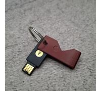 ULEIVA Case Cover Compatibile con Yubico Yubikey 5 NFC (USB-A)/ 5C NFC (USB-C) Custodia per chiavi di sicurezza Colore Scelta (Rosso Metallico, 5 NFC (USB A))