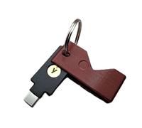 ULEIVA Case Cover Compatibile con Yubico Yubikey 5 NFC (USB-A)/ 5C NFC (USB-C) Custodia per chiavi di sicurezza Colore Scelta (Rosso Metallico, 5C NFC (USB C))