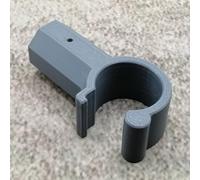 ULEIVA Gancio di ricambio per lucernario, grigio, compatibile con asta telescopica Velux, apertura finestra, asta di comando, gancio per asta (grigio)