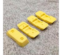 ULEIVA Kit Slider di ricambio giallo compatibile con Beyerdynamic DT 770 DT 880 DT 990 auricolare (giallo)