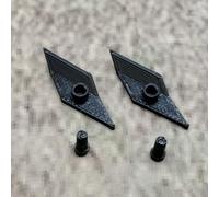 ULEIVA Pulsante di ricambio per computer da bicicletta, 2 pezzi, nero, compatibile con Garmin Edge 1000 Power Button GPS, ricambio (nero)