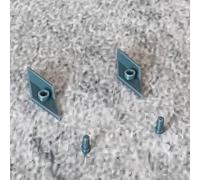 ULEIVA Pulsante di ricambio Power 2 X grigio compatibile con Garmin Edge 1000 Power Button GPS, ricambio per computer bici (grigio)