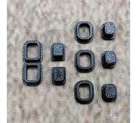 ULEIVA Pulsante di ricambio Power 5 X nero compatibile con Garmin Etrex Power Button GPS, ricambio per computer bici (nero)