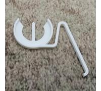 ULEIVA Ricambio molla di sicurezza bianca leva di sicurezza staffa di ricambio compatibile con Geberit azionamento 81658091 816580931