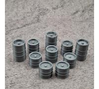 ULEIVA Set di 10 botti di birra miscelati compatibili con LGB Trur G 1:22,5 birreria ferroviaria giardino accessori (set - 3 X 50 / 3 X 30 / 4 X 20 litri)