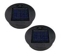 ULEMONDEE 2 pezzi di ricambio solare superiore della lanterna solare scatola batteria facile da installare Smart Garden luce di ricambio (7 cm/2,8 pollici)