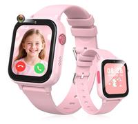 uleway Smartwatch Bambini 4G, Chiamata, Non Contrattuale, IP67 Impermeabile, Touchscreen da 1,83", Sveglia, Fotocamera, Supporta Nano SIM, smartwatch per bambini 4-16, Rosa