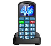 uleway Telefono Cellulare per Anziani, 4G senza Contratto, Grande Pulsante Facile da Usare, Volume Elevato, Supporta Nano SIM, Pulsante SOS, Composizione Rapida, Torcia, Display 1,77 Pollici, USB-C
