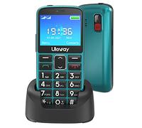 uleway Telefono Cellulare per Anziani con Tasti Grandi,Funzione SOS HAC|2.4" Display | Supporto SIM Doppio | Chiamata Rapida and Torcia | Radio Suono Alto | Batteria di grande con base di ricarica