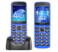 uleway Telefono Cordless Digitale and Cellulare per Anziani 2 in 1, 4G VoLTE Cellulare Sbloccato con Bluetooth, Richiede SIM, Batteria da 1400 mAh, Perfetto per Anziani e come Telefono di Scorta, Blu