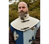 ULFBERTH Colletto Imbottito Medievale LARP Reenactment Bianco