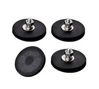 ULIBERMAGNET Set di 4 magneti rotondi antigraffio da 11 kg rivestiti in gomma al neodimio con perno filettato maschio M6 per montaggio a led Lighting, Fixtures, Holding Tools and Organiazation Items