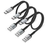 ULIFTUS Cavo USB C Corto [0,5M, 3 Pezzi], 50CM Cavo USB Tipo C Ricarica Rapida Intrecciato 3A Cavetto USB A a USB C per Samsung Galaxy S21 S22 S23, Xiaomi, Switch