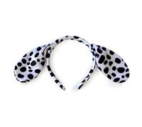 ULIJTH Carino Animali Cosplay Costume Set Bambini Adulto Grande Dalmata Spotty Orecchie di Cane Hea Cerchio per Capelli Per Ragazze Fascia Per Le Donne Velluto Fasce per la Testa Inverno Fasce Trucco