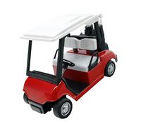 ULIJTH Carretto da golf in miniatura in metallo scultura in scala 1:20 pullback auto desktop accento ventilatore sportivo e bambini educazione desktop carrello decorazione