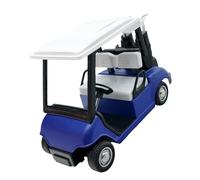 ULIJTH Carretto da golf in miniatura in metallo scultura in scala 1:20 pullback auto desktop accento ventilatore sportivo e bambini educazione desktop carrello decorazione