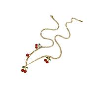 ULIJTH Collana con ciondolo alla moda a forma di frutta dolce, lunghezza flessibile, catena leggera, ideale per accessori quotidiani, accessorio versatile alla moda, Misura unica, come descritto, come