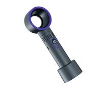 ULIJTH Display digitale Ventola di Raffreddamento Desktop Piccola Scrivania Tavolo ABS Texture Adatto Per Campeggio Esterno Palmare Ventilatore senza lama Ricaricabile USB