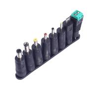 ULIJTH Essential Laptop Power Tips Set 5.5x2.1mm Femmina 8 Punte Per La Maggior Parte Notebook Adattatore di Ricarica Per I Viaggiatori 8 Punte