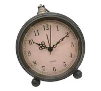 ULIJTH Operazioni silenziose 5 "Sveglia Con Alloggiamento In Metallo Vintage A Batteria Comodini Luce Notturna Per Home Office Home Decors Orologio Antico