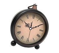 ULIJTH Operazioni silenziose 5 "Sveglia Con Alloggiamento In Metallo Vintage A Batteria Comodini Luce Notturna Per Home Office Home Decors Orologio Antico