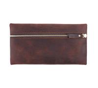 ULIJTH Penna per astuccio con cerniera, portapenne a fontana, multi penna, morbida, portamonete, borsa per soldi per adulti e uomini, in pelle, portapenne, portapenne, penne stilografiche fatte a mano