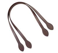 ULIJTH Set di 2 tracolle in pelle artificiale per una facile lavorazione e maniglia della borsa, accessori di ricambio in pelle artificiale, Caff scuro