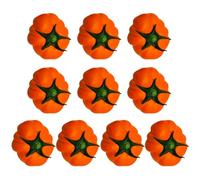 ULIJTH Set di zucche in schiuma da 10 pezzi per il raccolto autunnale Halloween festa del Ringraziamento Centrotavola Decorazione per interni ed esterni Arance Set di zucca in schiuma