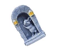 ULIJTH Statuetta fantasiosa con struttura in pietra per narrazione e decorazione da giardino in resina