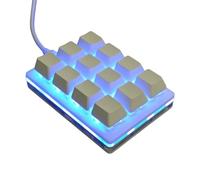ULIJTH Tastiera personalizzabile chiave ergonomica della tastiera 12 con i controlli dedicati di media per il flusso di lavoro semplificato