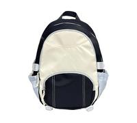 ULIJTH Zaino ergonomico in nylon per studenti delle scuole superiori con scomparti multipli Design ergonomico Borse da viaggio resistenti all'usura Zaini leggeri per pendolari, Nero