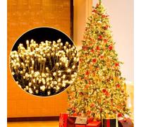 Ulinek Luci Natale Esterno, 1000LED 25M Stringa Luci Natalizie Bianco Caldo