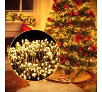 Ulinek Luci Natale Esterno, 2000LED 50M Stringa Luci Natalizie Bianco Caldo