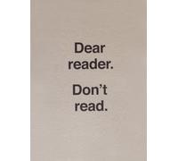Ulises Carrion - The Poet's Tongue Dear Reader. Don’t Read BOOK+CD Sound Poetry