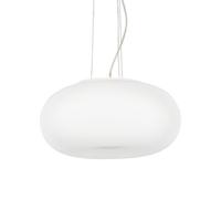 Lampadari E Sospensioni Ulisse Vetro Bianco 3 Luci E27 D52Cm