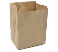 UlithClean - Sacchetti di carta per rifiuti biologici, in carta, resistenti all'umidità, 10 litri, 270 x 200 x 160 mm (50 pezzi)