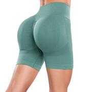 Ulknyss Pantaloncini Palestra Donna Push Up Leggins Corti a Vita Alta Butt Lift Pantaloni Corti Sportivi Scrunch Shorts Pantaloncini Fitness Donna