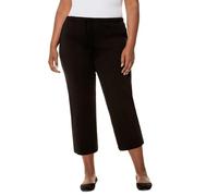 Ulla Popken 3/4-jerseyhose Pantaloni, Nero, 56W / 32L Donna