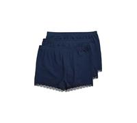 Ulla Popken 3pcs PantyLaceband UnderwearBlu Notte62-64 Donna