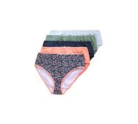 Ulla Popken 5pcs, Midi-Slips, Bow Rain Intimo, Blu Notte, 50-52 Donna