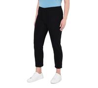 Ulla Popken 7/8-jeggings Sienna, Elastikbund, Schmales Bein Jeggings Denim 7/8, Nero, 50W x 32L Donna