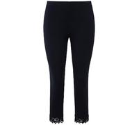 Ulla Popken 7/8-Leggings Pantaloni, Marine, 50W / 32L Donna