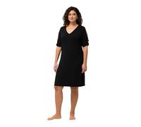 Ulla Popken Abito da Spiaggia Heather Vestito, Nero, 50-52 Donna
