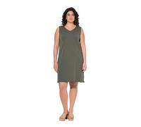 gs1 data protected company 4069787000005 Kleid, A-Linie, Jersey, V-Ausschnitt, Ärmellos NAN, Verde Oliva/Grigio, 52-54 Donna