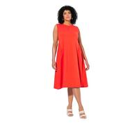 Ulla Popken Kleid, Materialmix Abito, Mix di Materiali, Paprica, 60-62 Donna