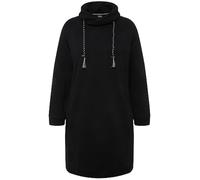 Ulla Popken Sweatkleid, Stehkragen, Langarm, Taschen Vestito, Schwarz, 58-60 Donna